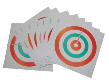 BERSAGLIO CARTONCINO TRICOLORE 10PZ.