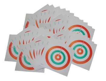 BERSAGLIO CARTONCINO TRICOLORE 50PZ.