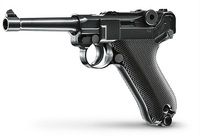 PISTOLA <7,5J BB LUGER P08 FULL METAL BLOWBACK