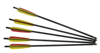 5 FRECCE PER BALESTRA 20 POLLICI NERE