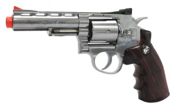 PISTOLA CO2 REVOLVER 4" SILVER 701 WG