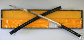 KATANA SEMI-AFFILATA RIPRODUZIONE NERA