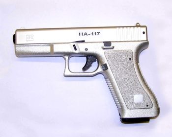 PISTOLA A MOLLA GLOCK 17 SILVER HFC
