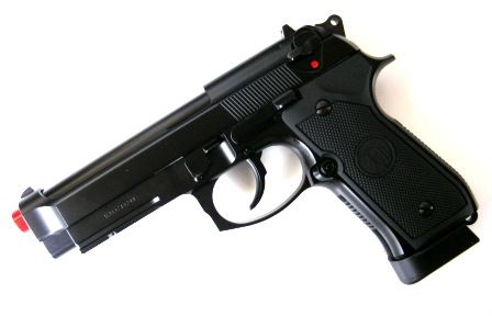 PISTOLA CO2 BERETTA 92 BLACK FULL METAL SCARRELLANTE ST