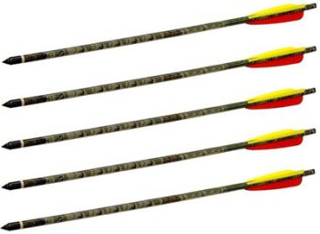 5 FRECCE PER BALESTRA 20 POLLICI MIMETICHE