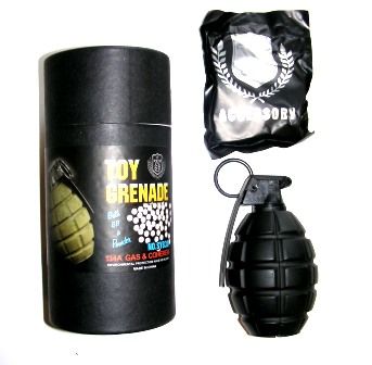 GRANATA A GAS ANANAS NERA FULL METAL