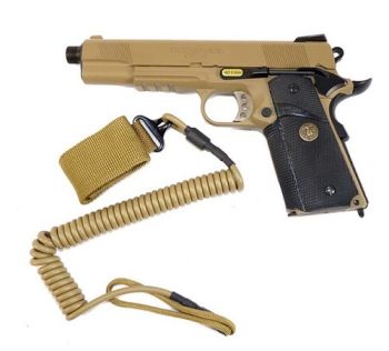 PISTOLA G.GAS 1911 MEU TAN BLOWBACK FULL METAL SOCOM GEAR